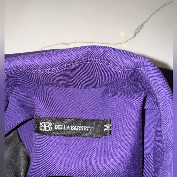 Purple Feather Skirt & Blazer Set - Picture 4 of 6